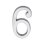 M Marcus Heritage Brass Numeral 6 - Concealed Fix 76mm